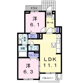 サン フェリーチェ【1階】の間取り