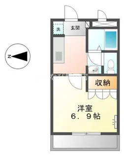 ハイヴィレッジ詩音Ⅱ【203号室】の間取り
