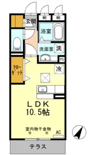 ロイヤル キャッスル【1階】の間取り