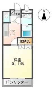 シアンメリー【102号室】の間取り