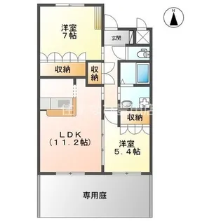 エスペランサ【1階】の間取り