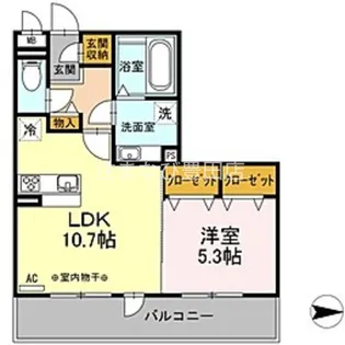 豊田パライソ H【2階】の間取り