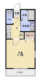 プランドール日南【203号室】の間取り