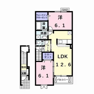 エスペランサ【2階】の間取り