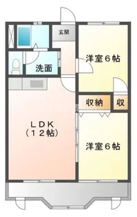 コーポラスコスモス【2階】の間取り