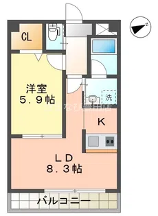 セントレアコート【2階】の間取り
