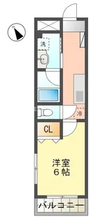 スカイパレス山之手【3階】の間取り
