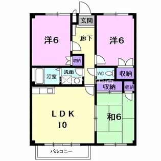 フルレゾン三好ヶ丘【1階】の間取り