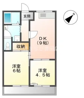 コーポラス白針【202号室】の間取り