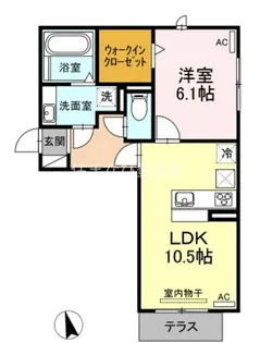 サンシャインヒルズ上挙母【1階】の間取り
