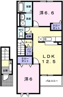 アマン ダン【2階】の間取り
