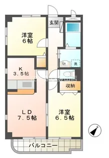 グリーンステージ【303号室】の間取り