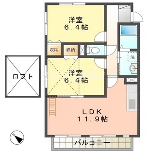 アンシャンテ。【2階】の間取り