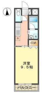 1Kの間取り画像
