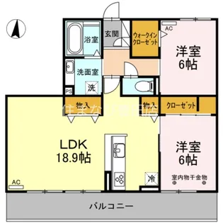 クロッカス宇野【3階】の間取り