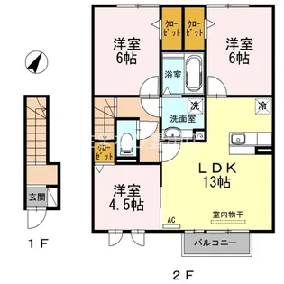EMU22【2階】の間取り