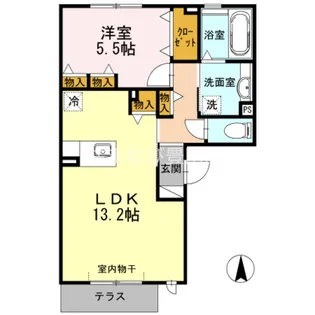 アネシス 小春【1階】の間取り