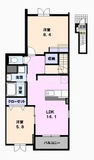 シャルマン【2階】の間取り
