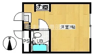 セザール豊田【106号室】の間取り