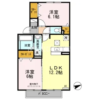 Tresor’T【1階】の間取り