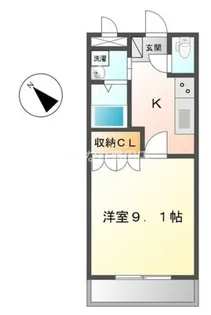 ピースタウン【203号室】の間取り