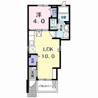 SKY CITY A【1階】の間取り