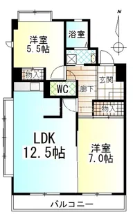 ウエストクリーク【2階】の間取り
