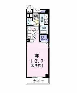 カーサ・ミレニアム【3階】の間取り