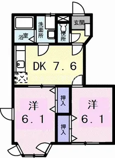 ロジュマンF−B【102号室】の間取り