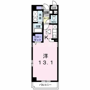 カーサ・ミレニアム【211号室】の間取り