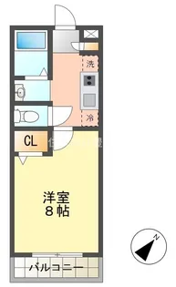 アンプルール ブワ BON【102号室】の間取り