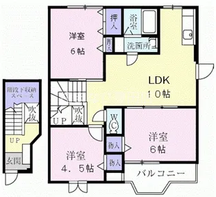 アビタシオン郷前【2階】の間取り
