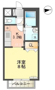シャルムⅡ【204号室】の間取り
