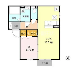 コスモス【101号室】の間取り