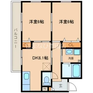 サンパティーク【2階】の間取り