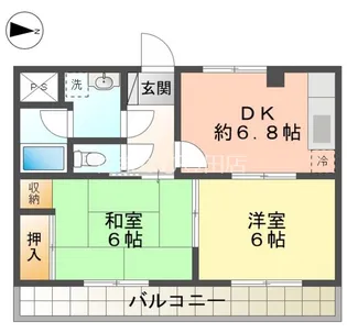 ノーブルライフムラマ【601号室】の間取り