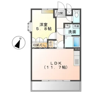 グレイシャス・I【2階】の間取り