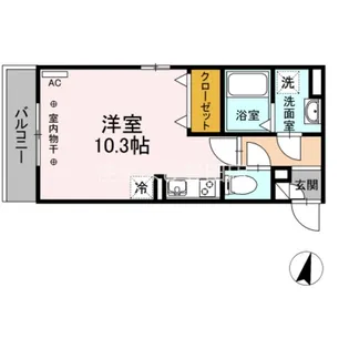 ピュアリス【2階】の間取り