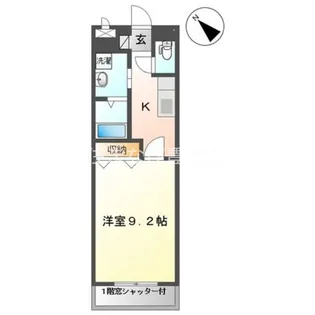 アシューレ【106号室】の間取り