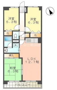 アヴニール小坂【2階】の間取り
