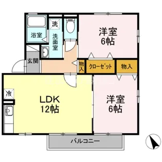 ヴィラ・クオーレ A棟【2階】の間取り