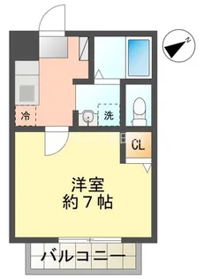 ビラージ京町【202号室】の間取り