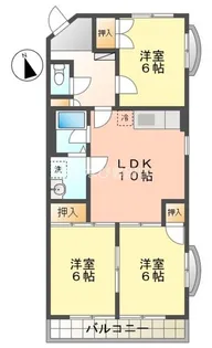 アメニティ板倉【101号室】の間取り