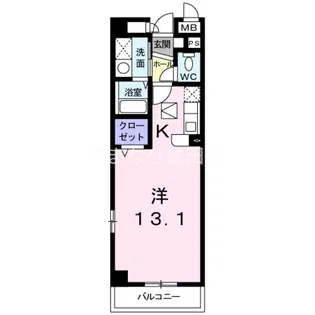 カーサ・ミレニアム【3階】の間取り