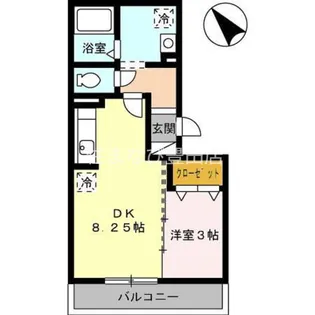 ソーサーハウス【305号室】の間取り