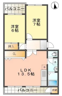 シティライフ【202号室】の間取り