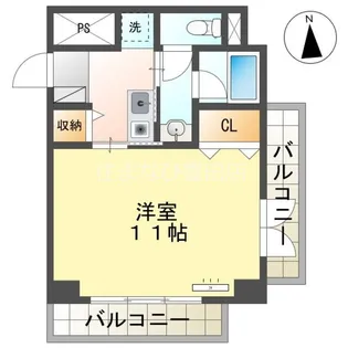 アーバンフィールⅠ(旧マンションUMEYA)【403号室】の間取り