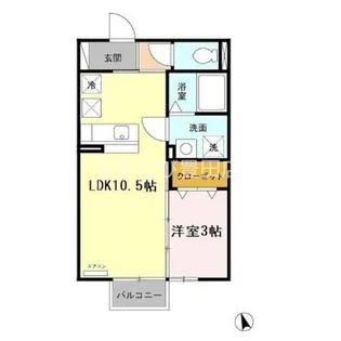 スクエアフロント【1階】の間取り