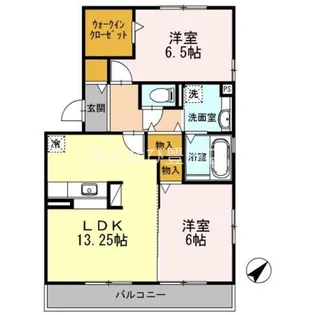 サンフレンズ C【1階】の間取り