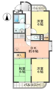 フローレン京町【201号室】の間取り